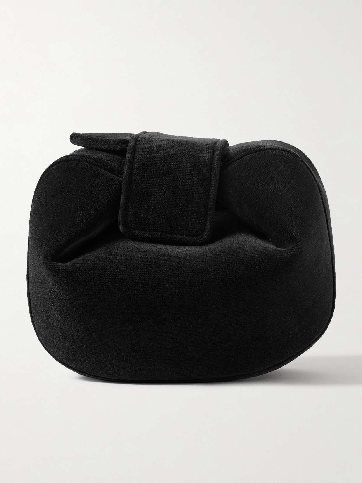 Gabriela Hearst Soft Demi Velvet Clutch In Black
