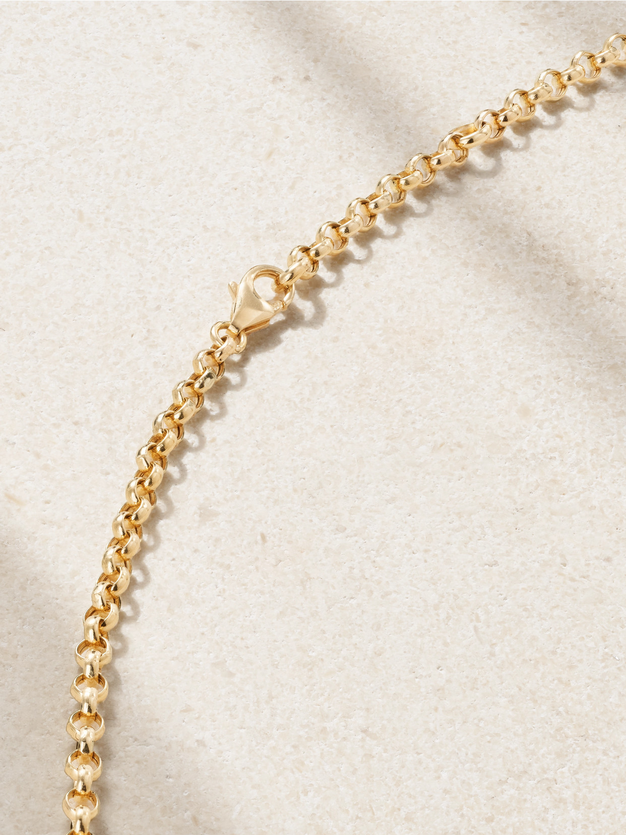L'atelier Nawbar Warrior Dawn 18-karat Yellow And Rhodium-plated White Gold, Garnet And Diamond Necklace In Gold