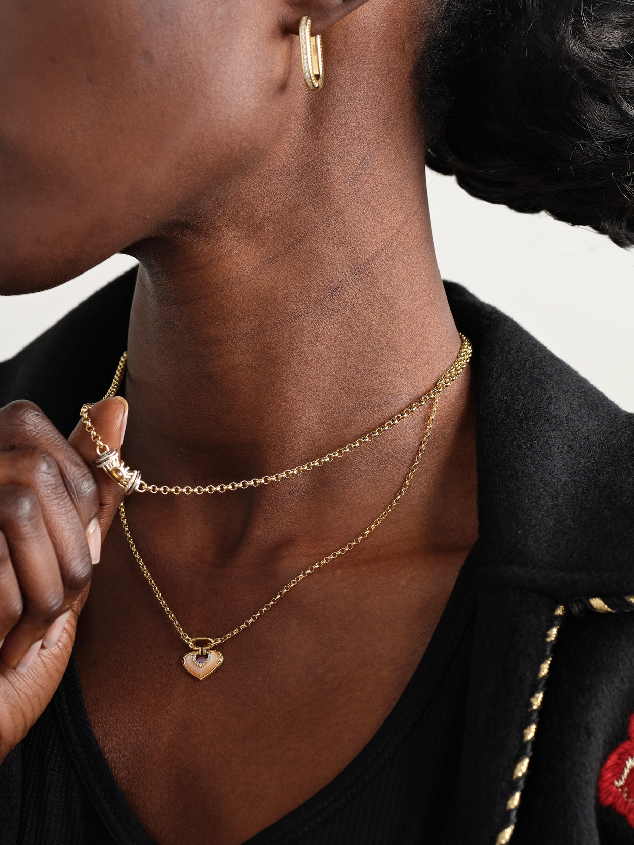 L'atelier Nawbar Sailor Venus Small 18-karat Gold Multi-stone Necklace In Gold