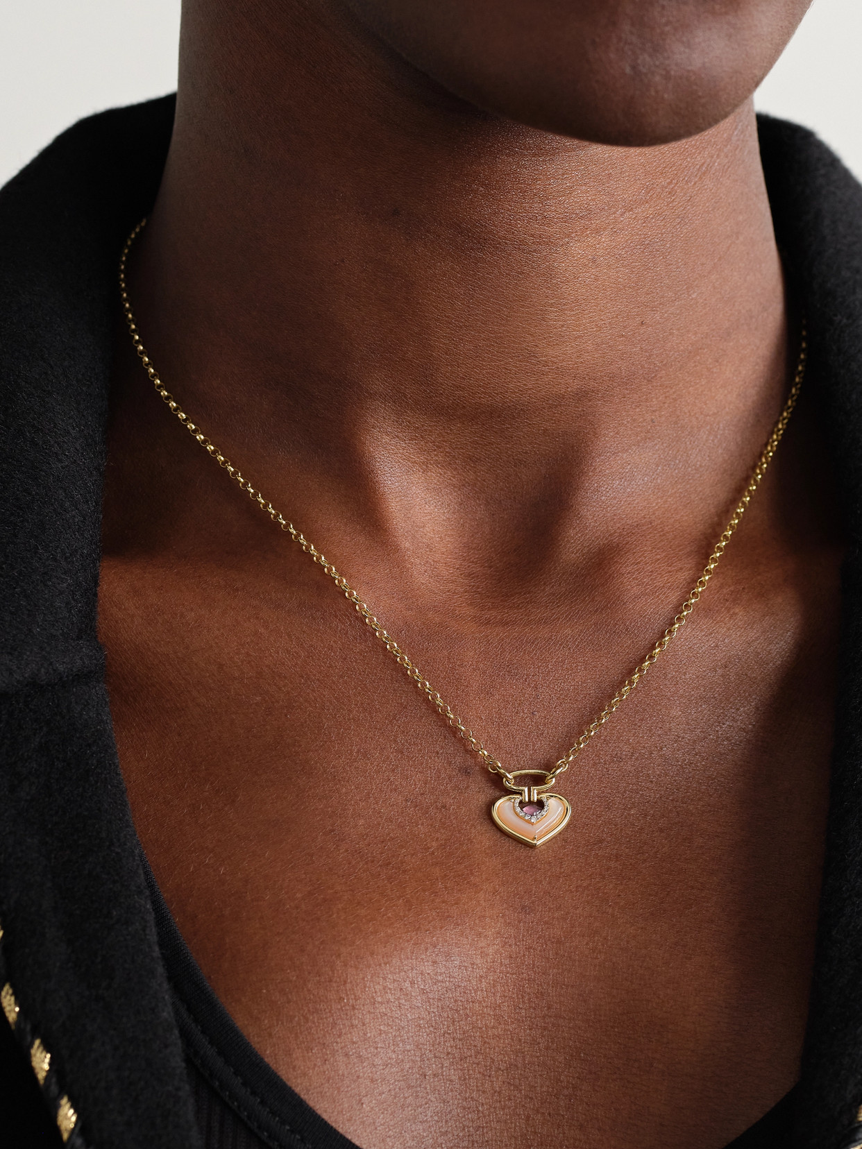 L'atelier Nawbar Sailor Venus Small 18-karat Gold Multi-stone Necklace In Gold