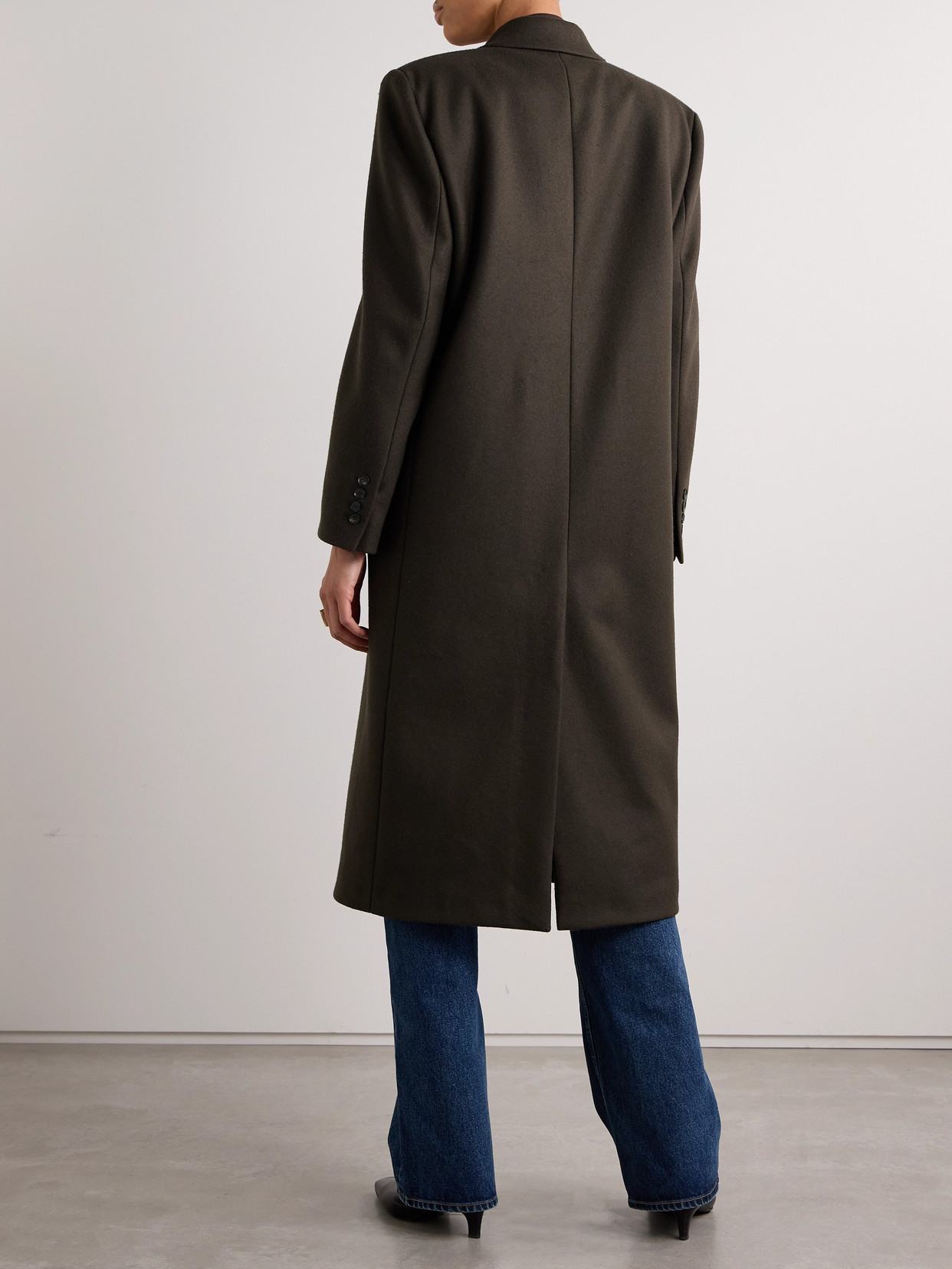 NILI LOTAN EDMONT DOUBLE-BREASTED WOOL-BLEND COAT