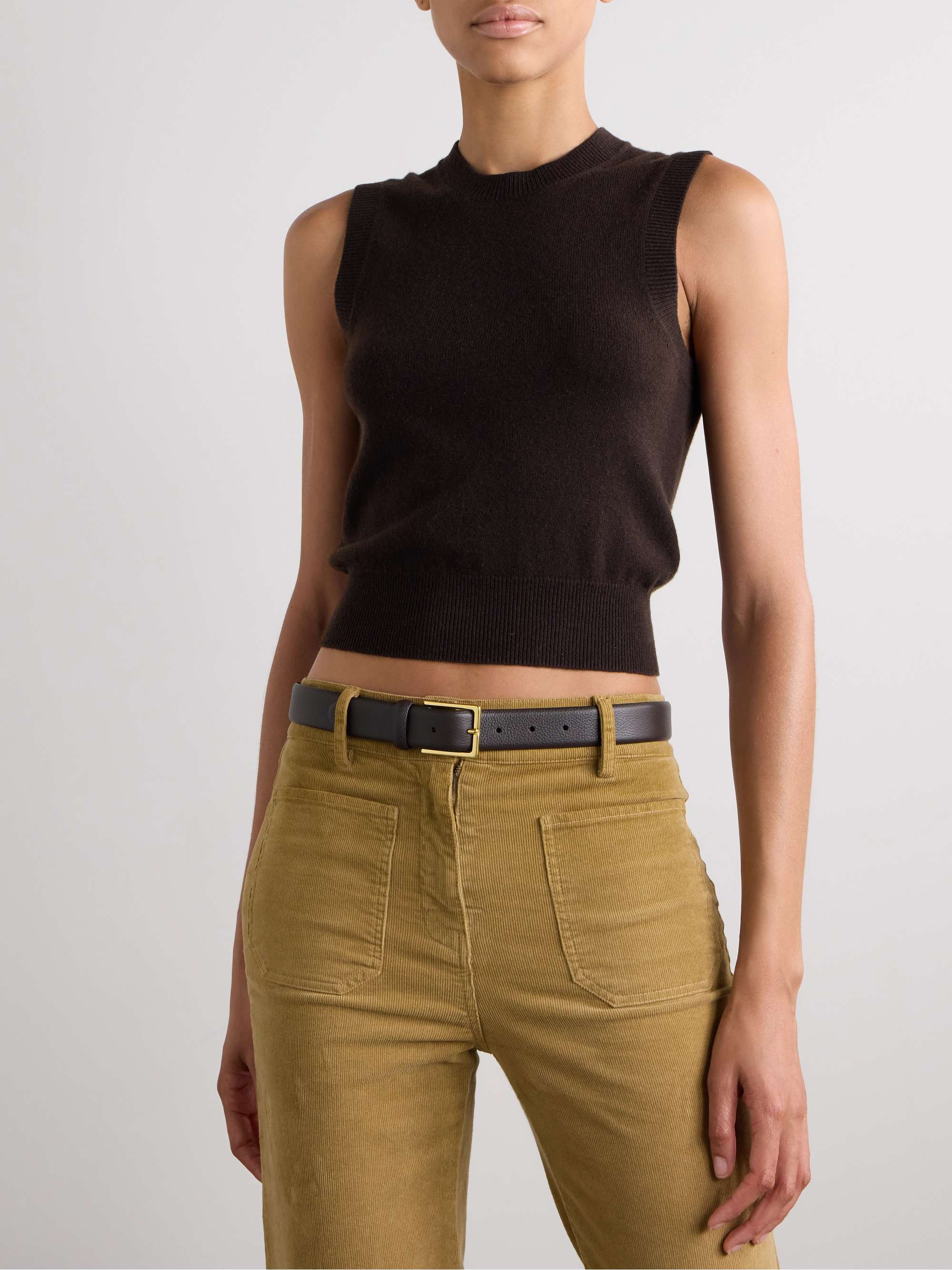 NILI LOTAN May cropped cashmere tank