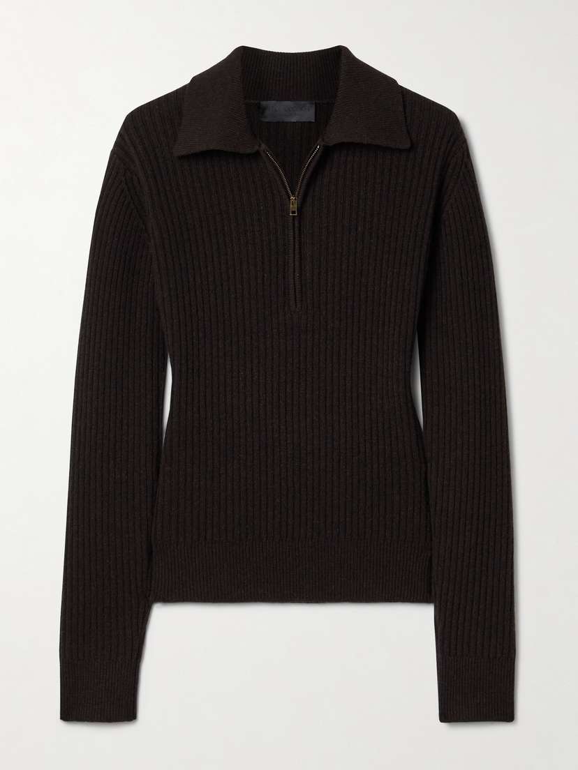 Nili Lotan Braxton Ribbed Wool Sweater