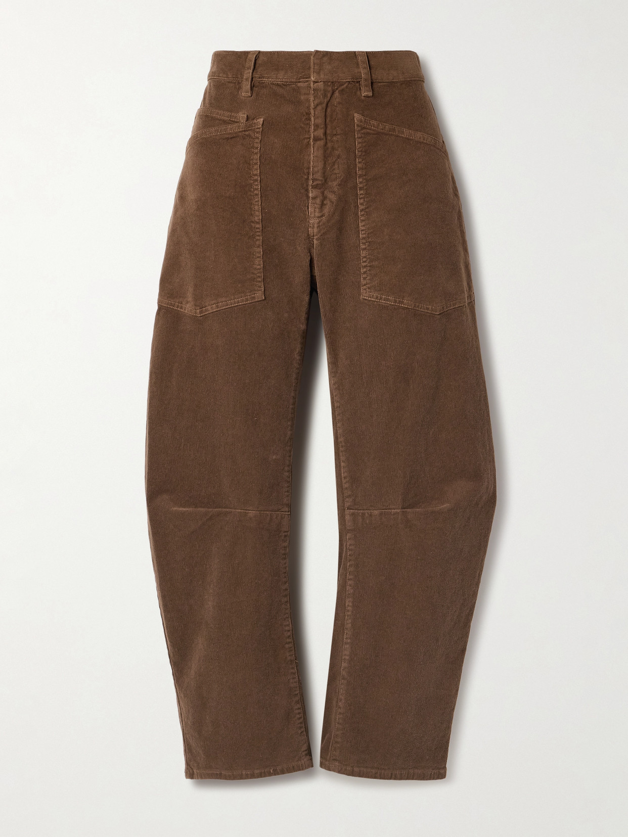 NILI LOTAN SHON COTTON-BLEND CORDUROY TAPERED trousers