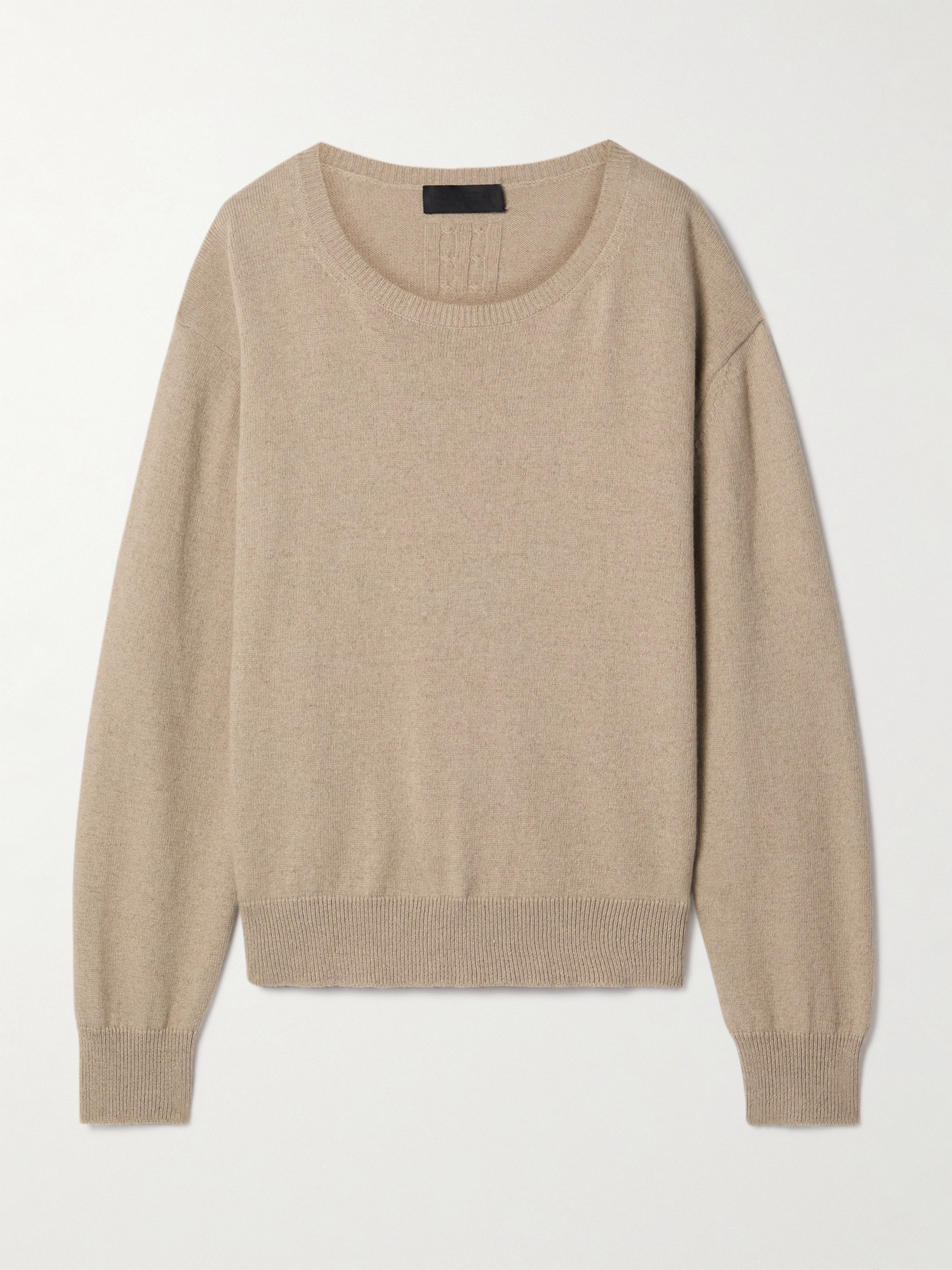 Nili Lotan Amari Recycled Cashmere And Wool-blend Jumper In Neutrals
