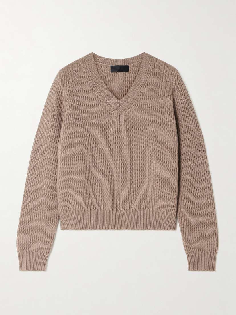 Nili Lotan Korina Ribbed Cashmere Sweater