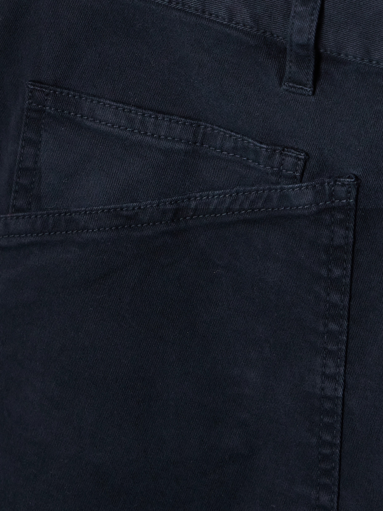 Shop Nili Lotan Shon Cotton-blend Twill Tapered Pants In Blue