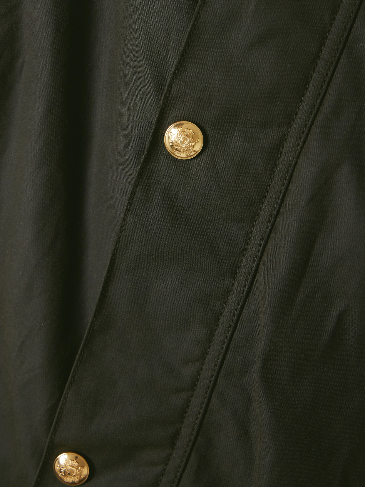 Nili Lotan Romauld Corduroy-trimmed Waxed Cotton-canvas Coat In Green
