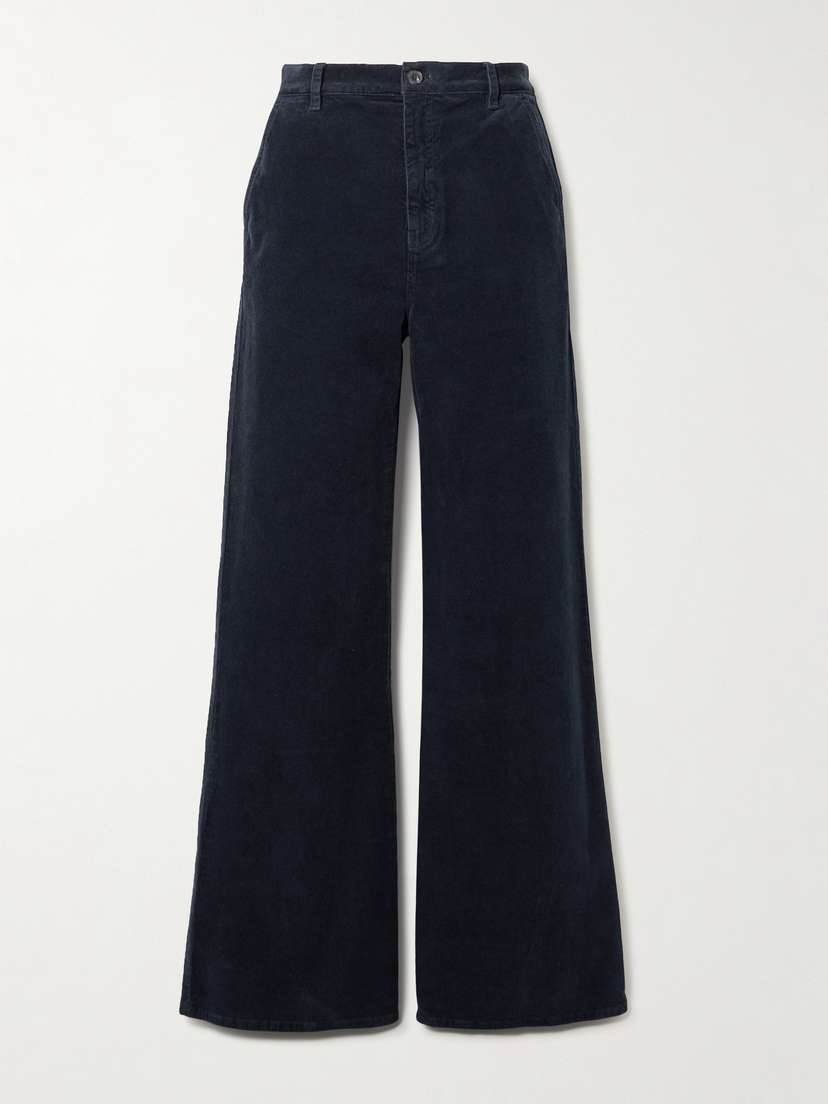 Nili Lotan Anna Cotton-blend Corduroy Flared Pants
