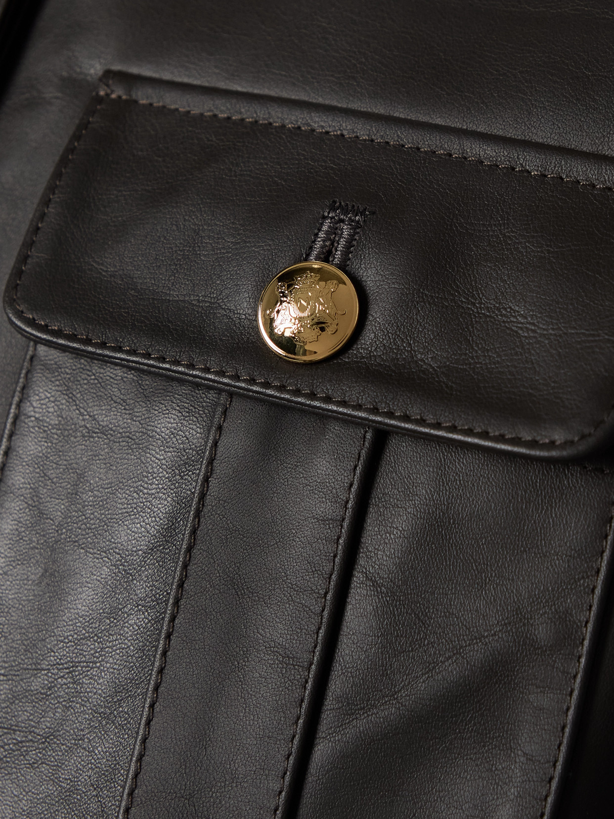 Shop Nili Lotan Kitra Leather Jacket In Brown