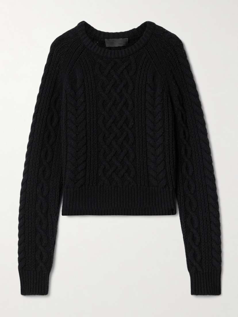Nili Lotan Coras Cable-knit Wool Sweater