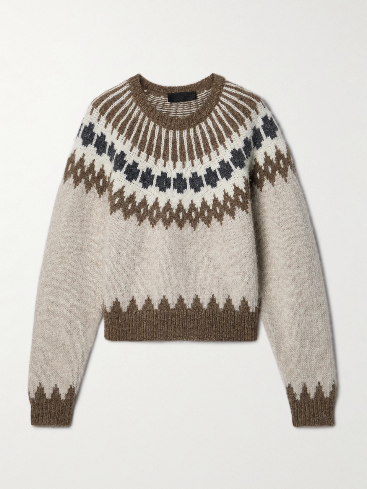 NILI LOTAN ALENA FAIR ISLE ALPACA-BLEND SWEATER