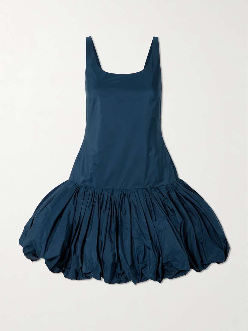 Molly Goddard Stella Gathered Taffeta Mini Dress