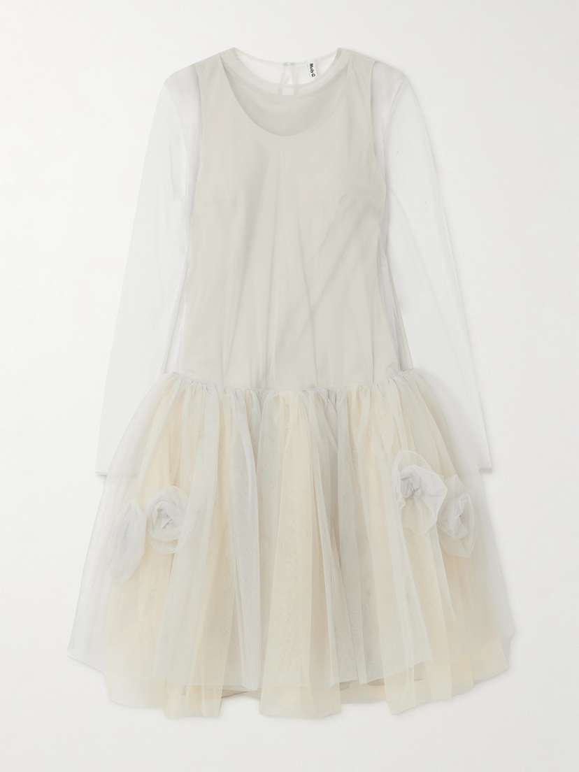 Molly Goddard Layered Ruffled Tulle Dress