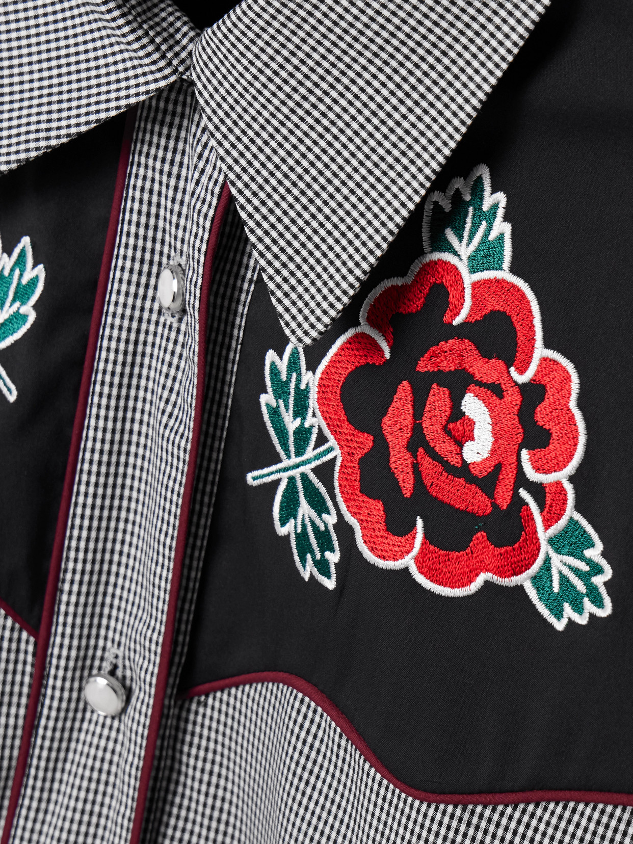 Molly Goddard Gray & Black Meredith Shirt In Black