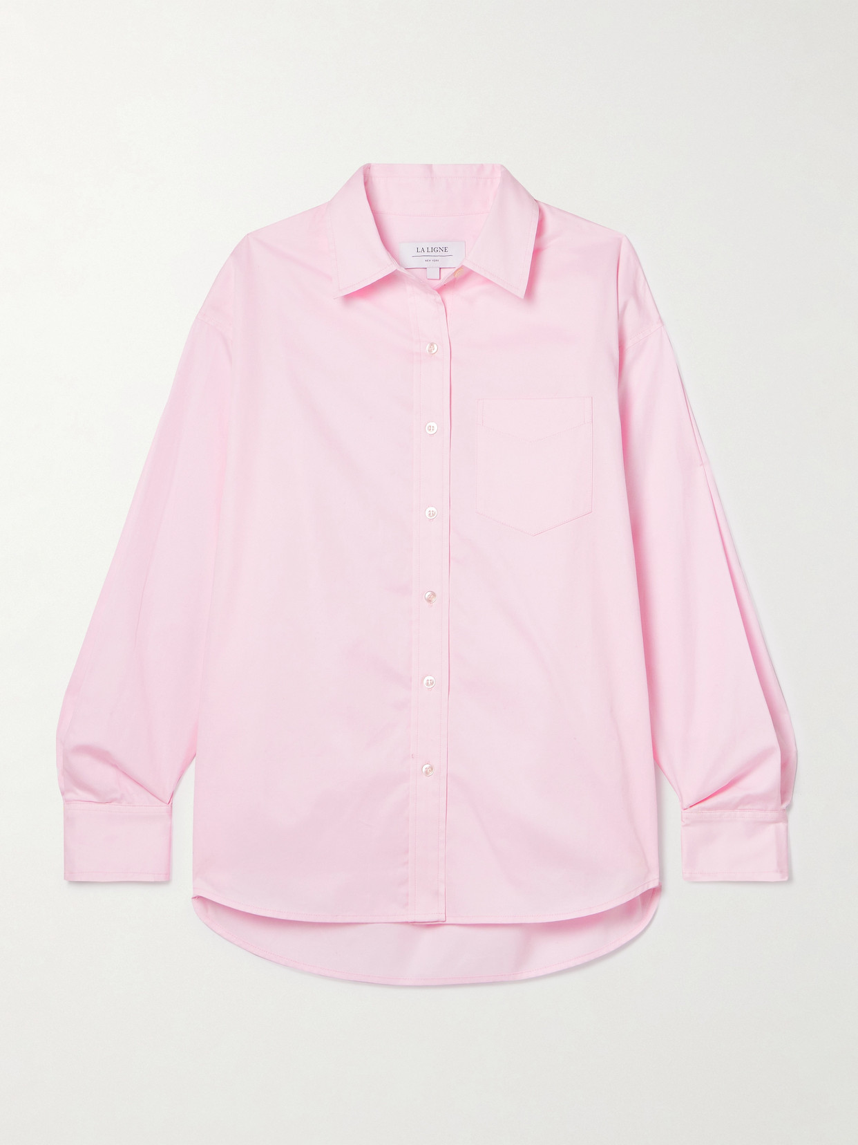 La Ligne - Cotton-poplin Shirt - Pink