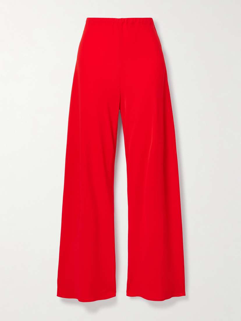 La Ligne Colby Crepe Wide-leg Pants - x large