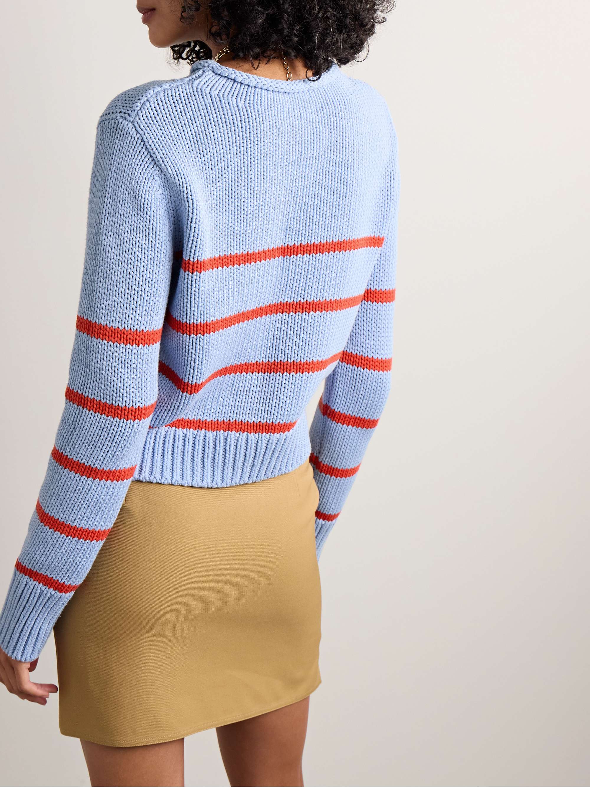 LA LIGNE Mini Marina striped cotton sweater