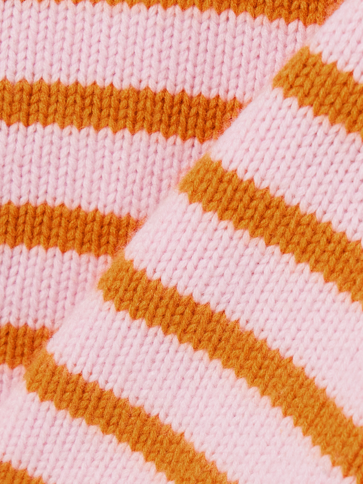 La Ligne Mini Marina Striped Wool And Cashmere-blend Sweater In Pink