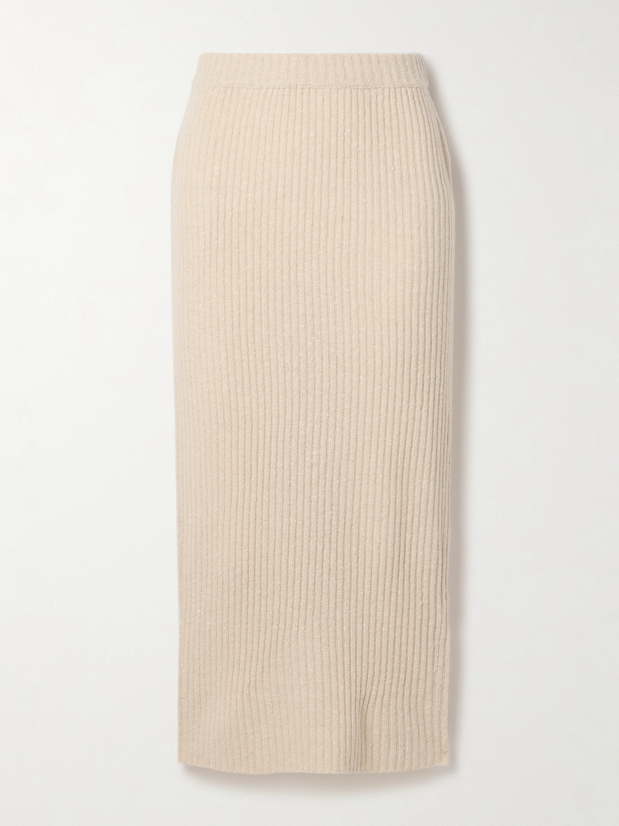 Co - Ribbed Wool-blend Midi Skirt - Ivory