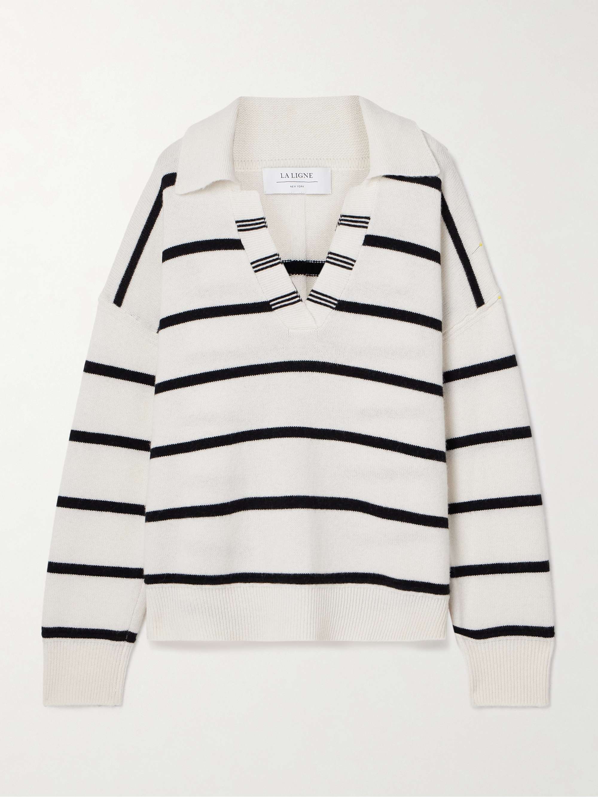 LA LIGNE Striped wool and cashmere blend sweater NET A PORTER