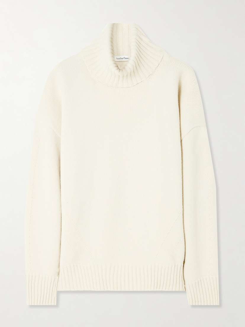 Another Tomorrow Recycled-cashmere And Wool-blend Turtleneck Sweater