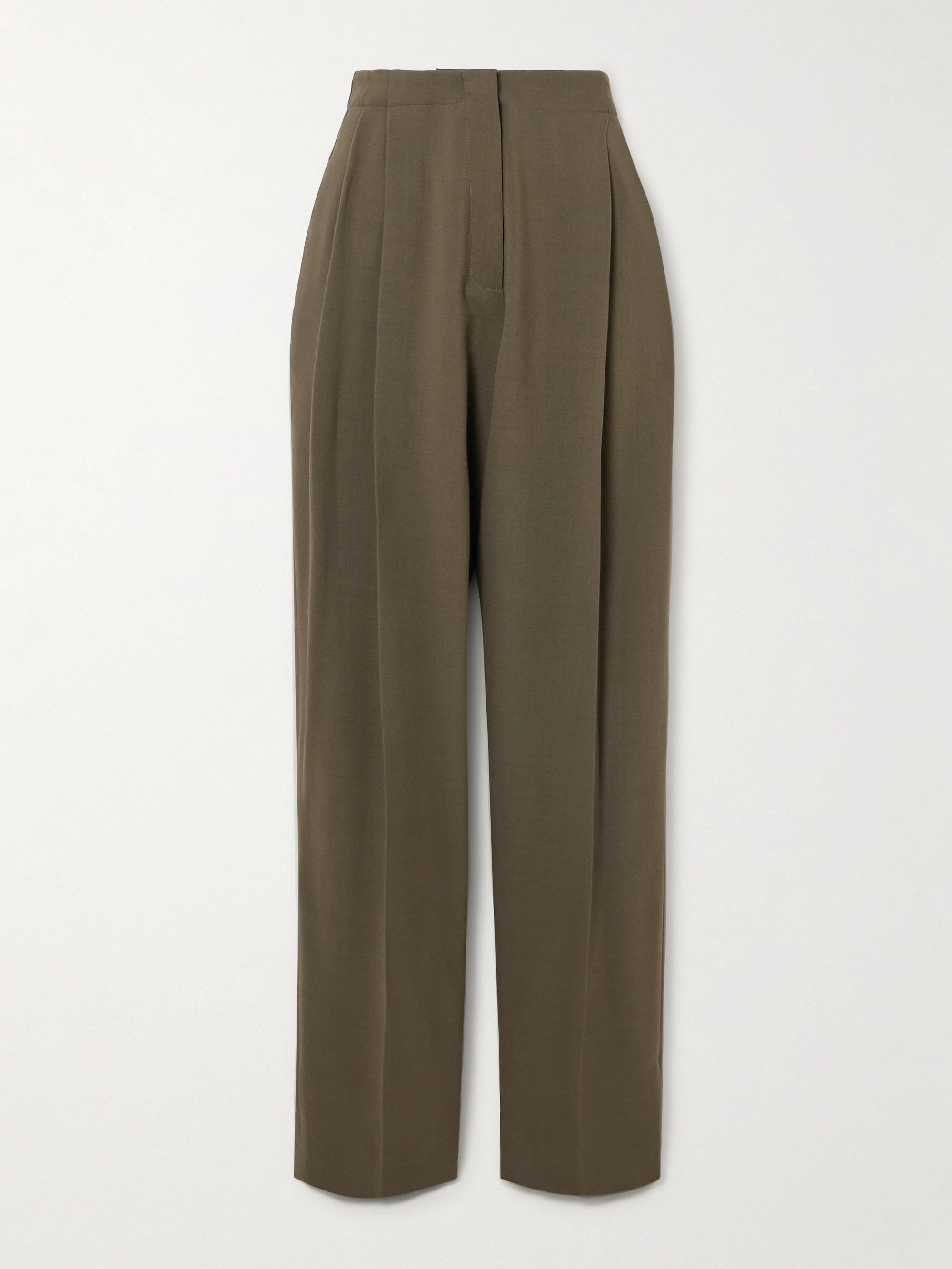 TOVE Roan pleated woven tapered pants thumbnail
