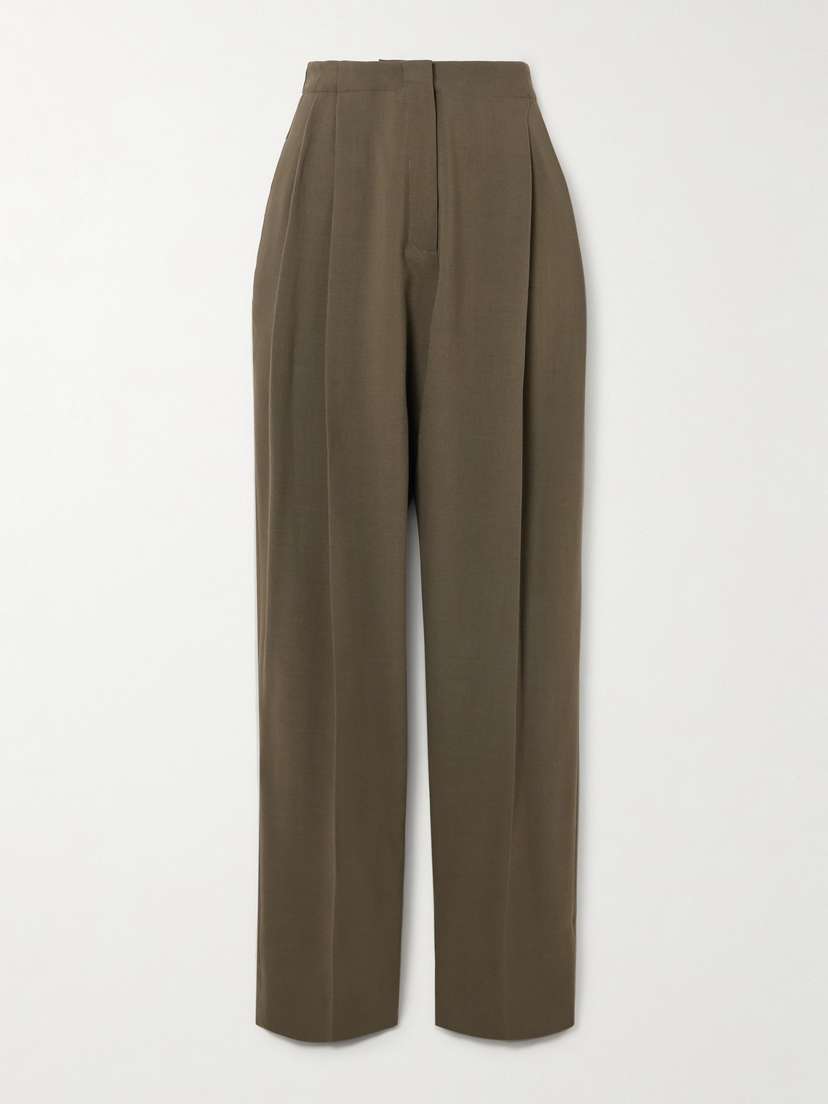 Tove Roan Pleated Woven Tapered Pants