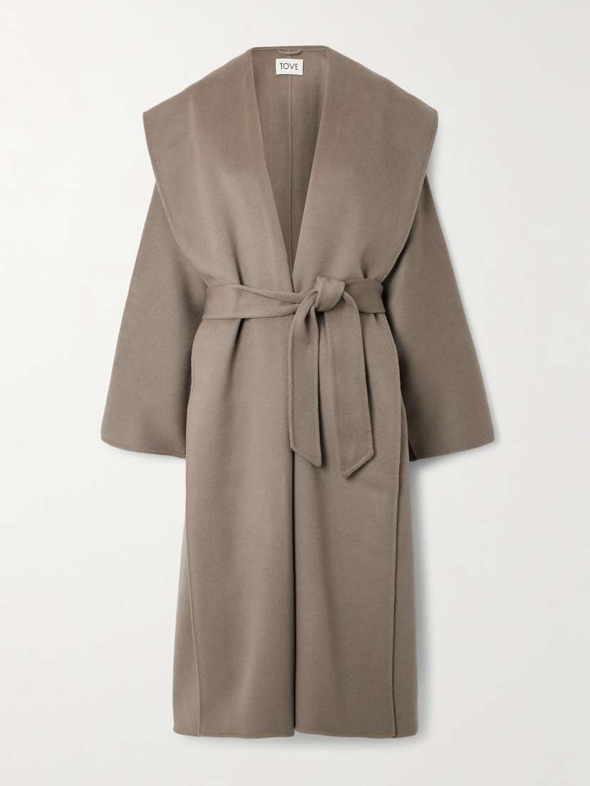 Tove Fenn Belted Wool-blend Coat
