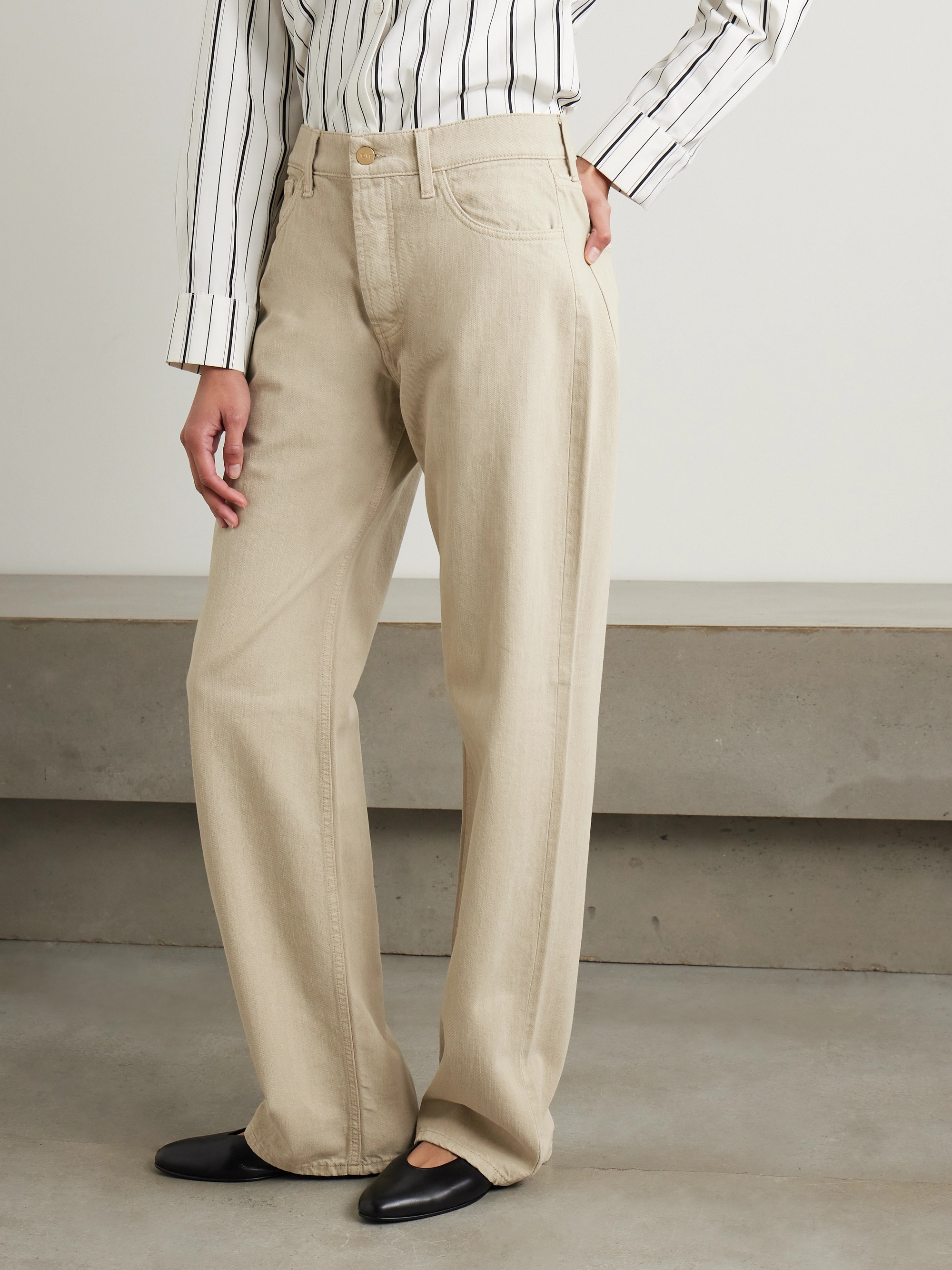TOVE Everly high-rise straight-leg organic jeans