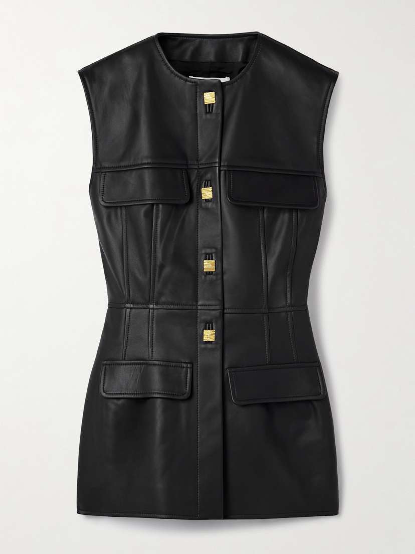 Tove Gia Leather Top