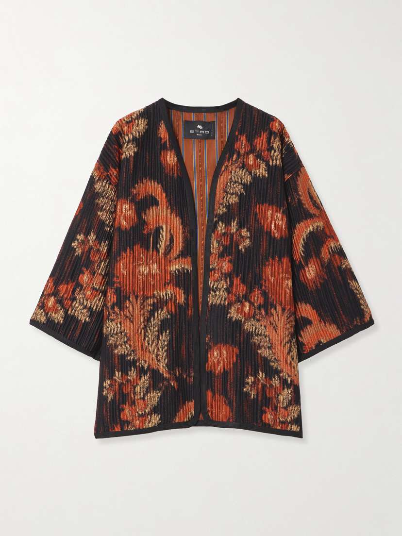 Etro Ribbed Metallic Velvet-jacquard Jacket