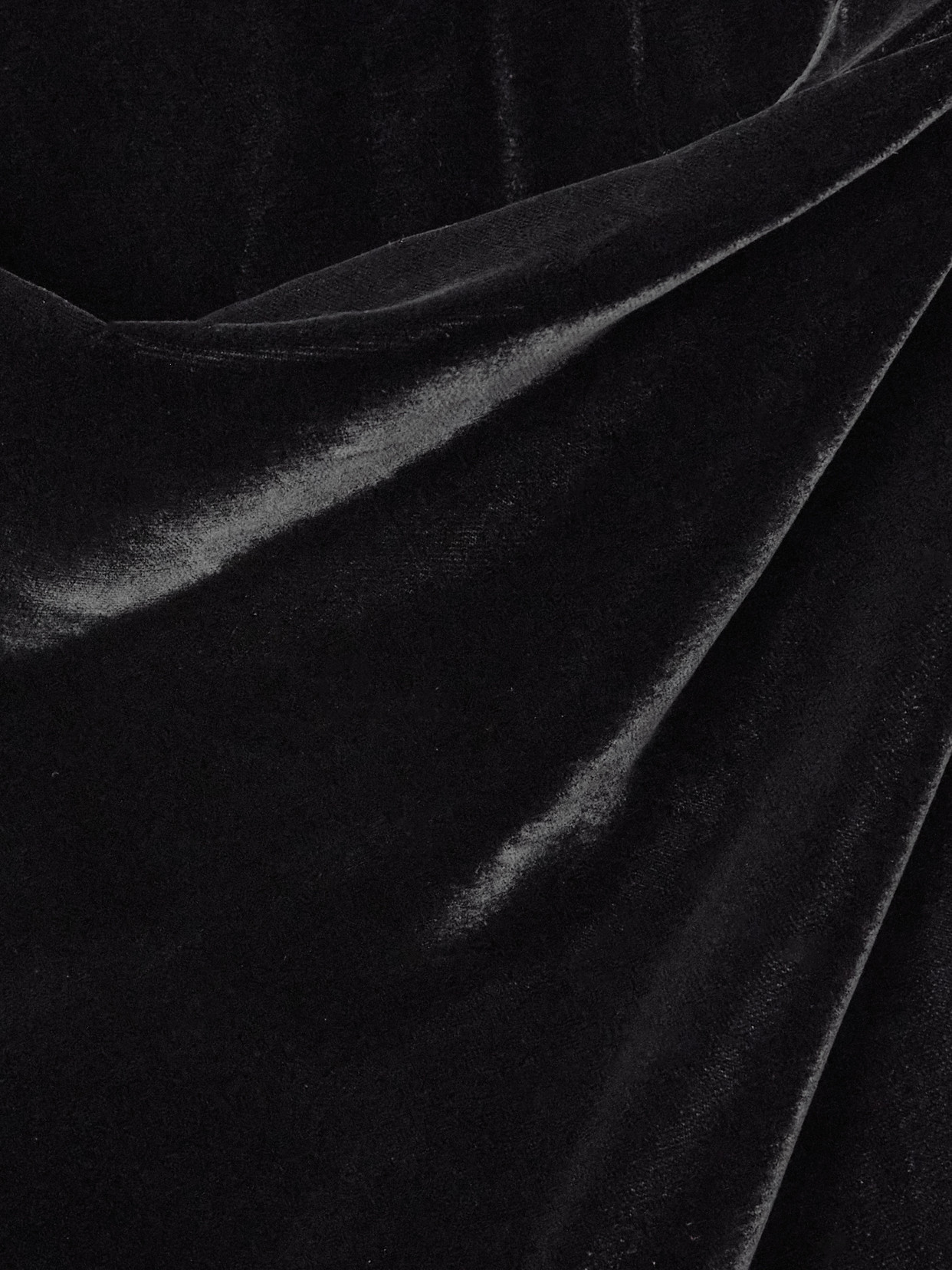 Convertible Wrap-Effect Velvet Midi