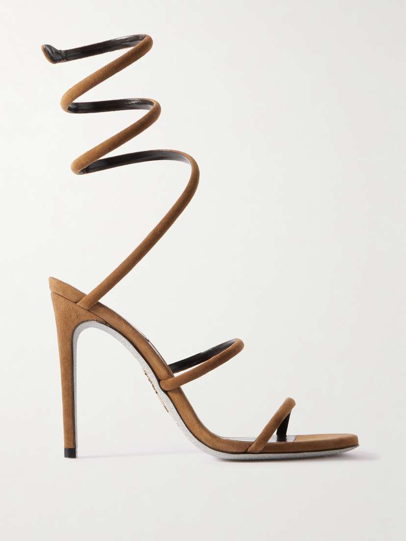 René Caovilla Cleo Suede Sandals