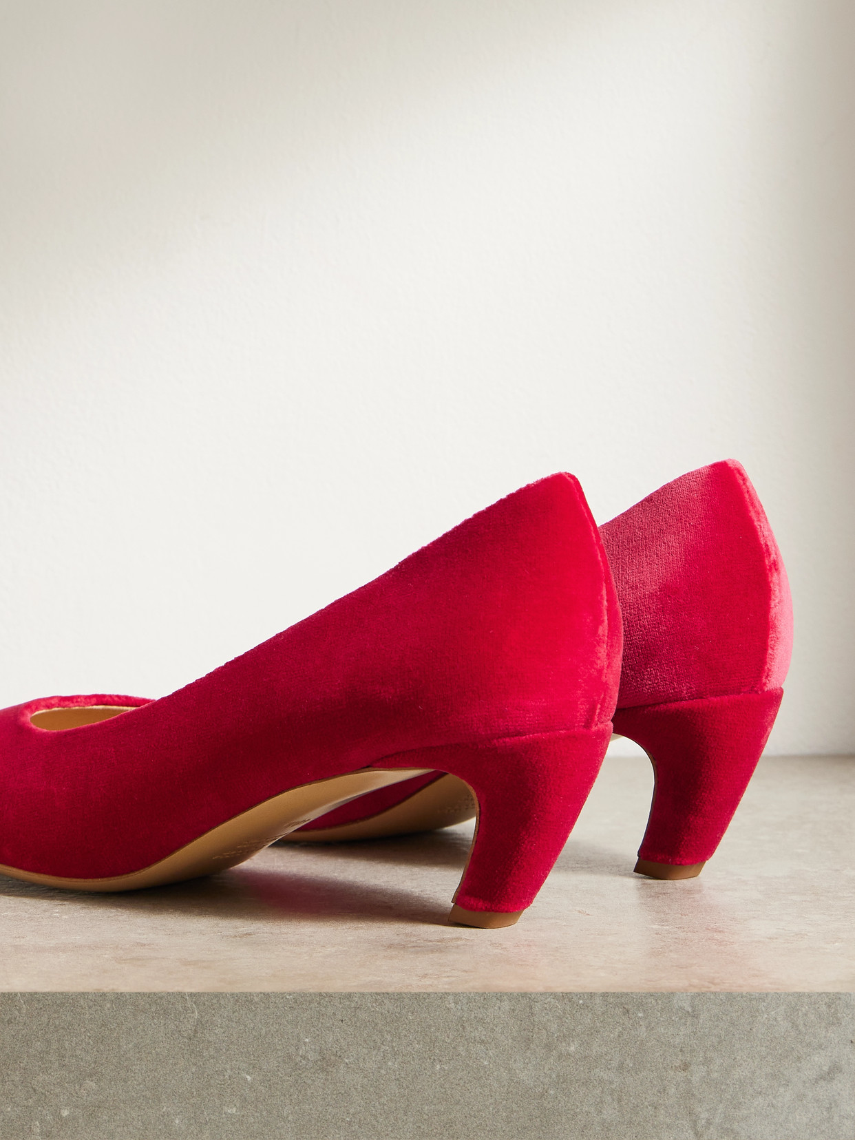 Gabriela Hearst Cross-heeled High Heels In Red