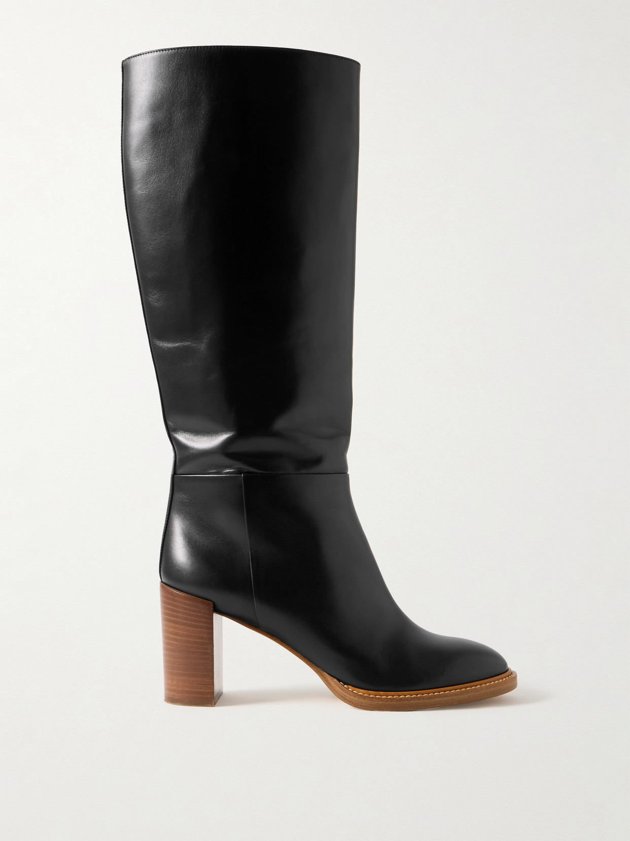 Gabriela Hearst - Bocca Leather Knee Boots - Black