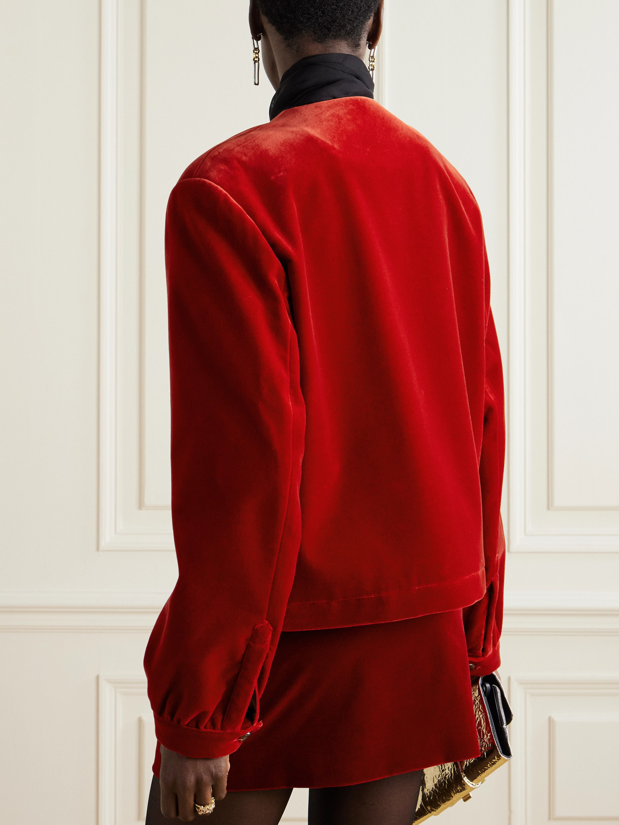 BLAZÉ MILANO JEALOUSY COTTON-VELVET JACKET