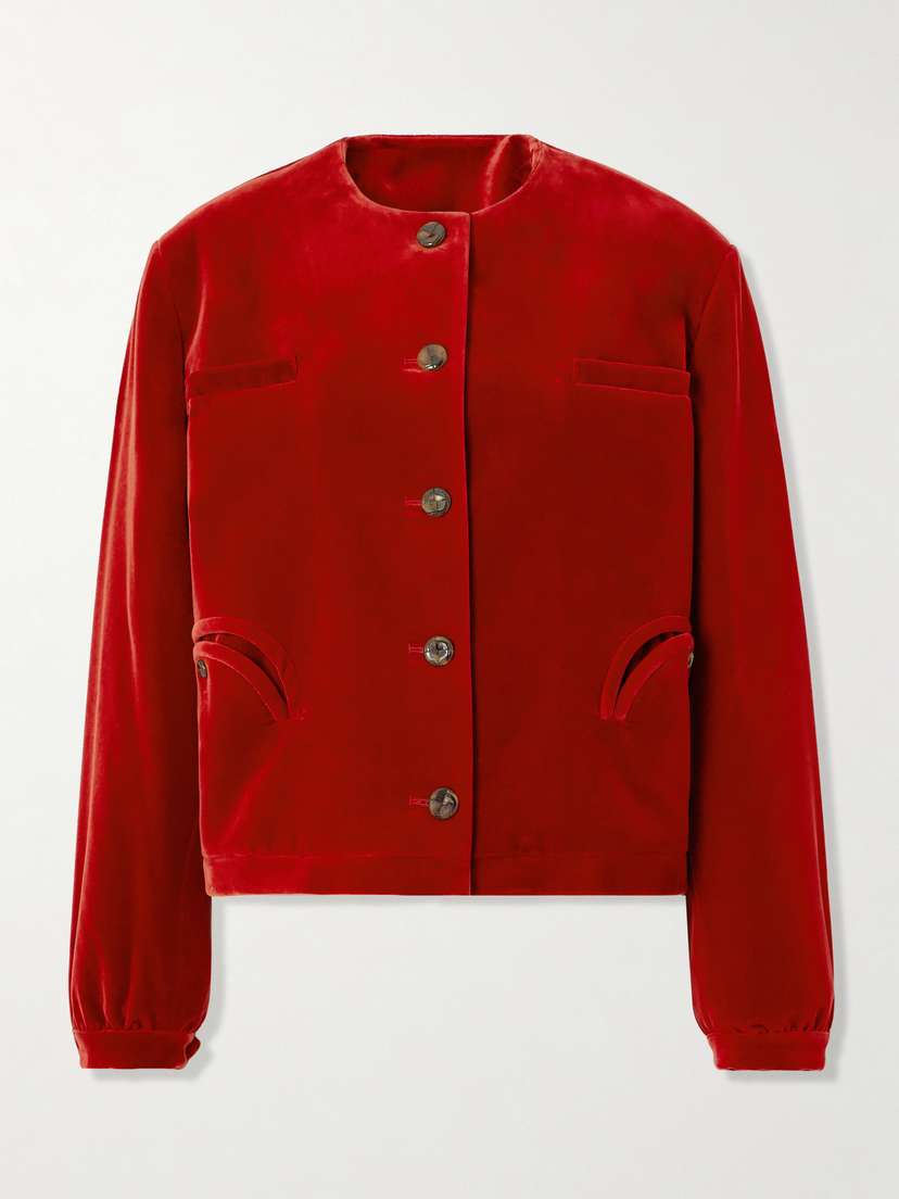 Blazé Milano Jealousy Cotton-velvet Jacket