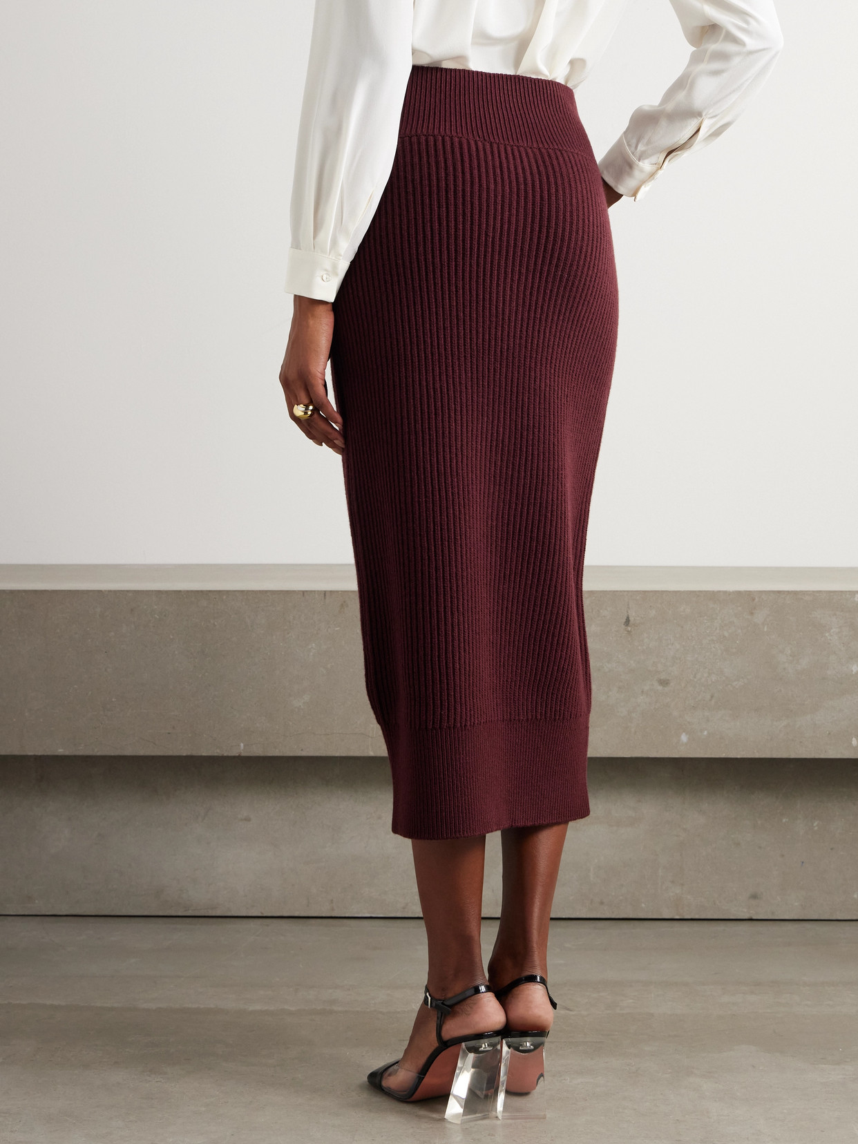 And Cashmere-Blend Midi