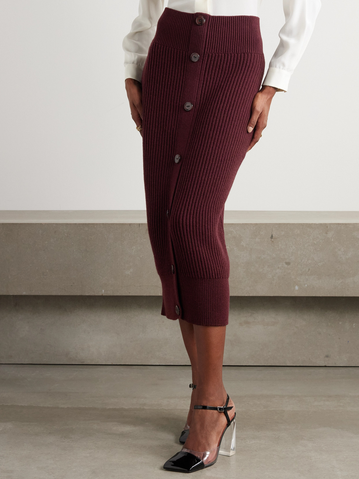 And Cashmere-Blend Midi