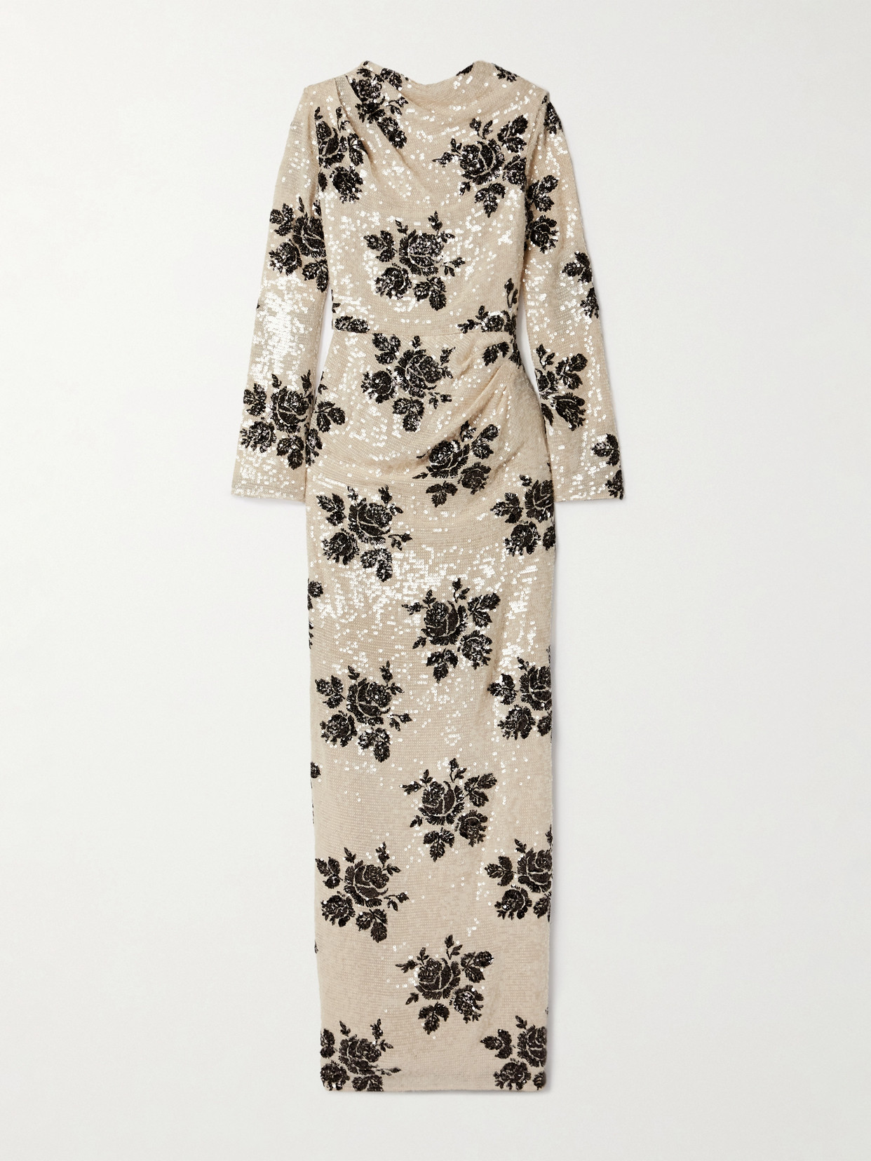 Erdem - Draped Sequin-embellished Chiffon Gown - Ivory