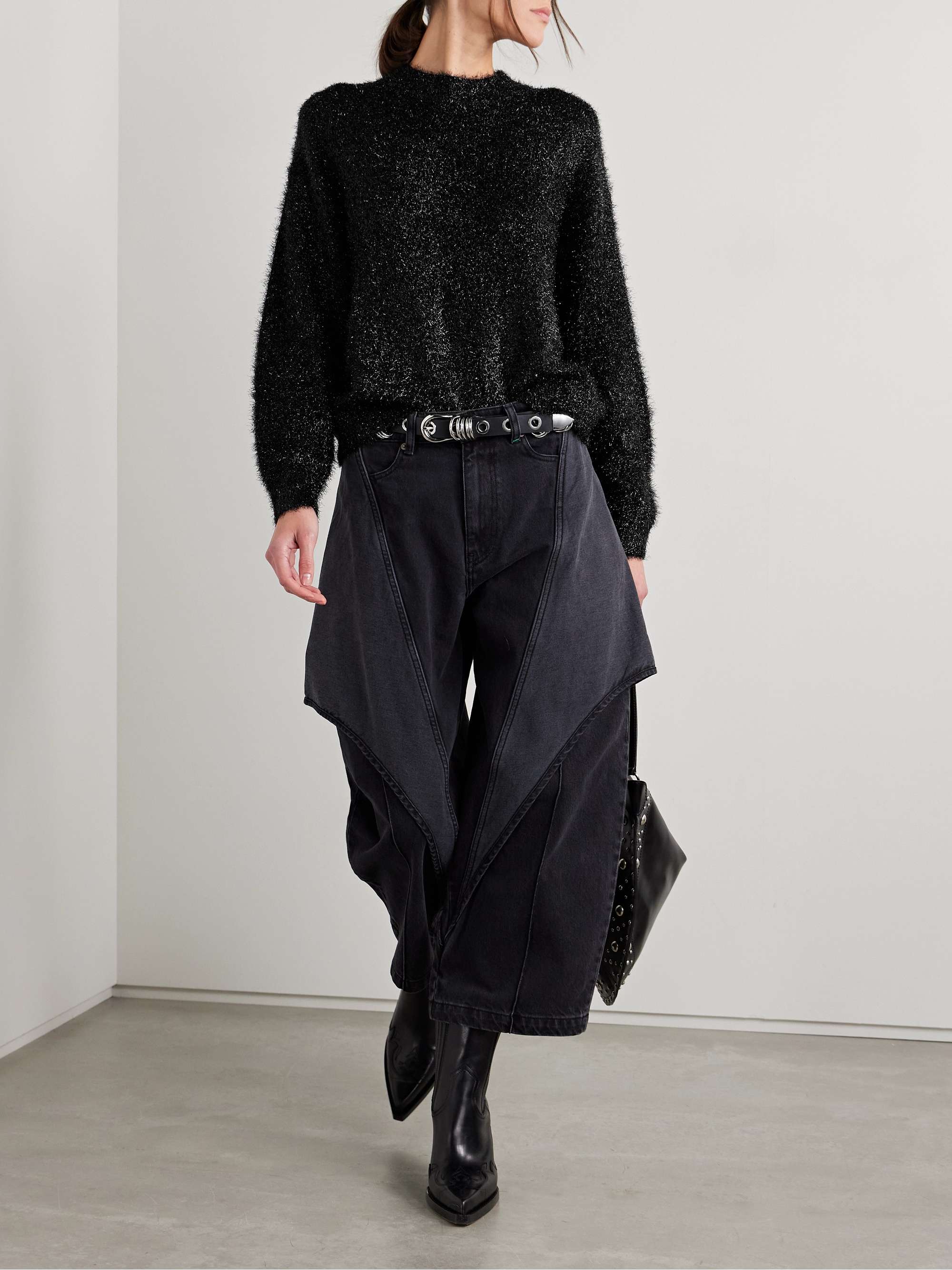 MARANT ÉTOILE Sayers metallic tinsel sweater | NET-A-PORTER MARANT ÉTOILE Sayers metallic tinsel sweater | NET-A-PORTER