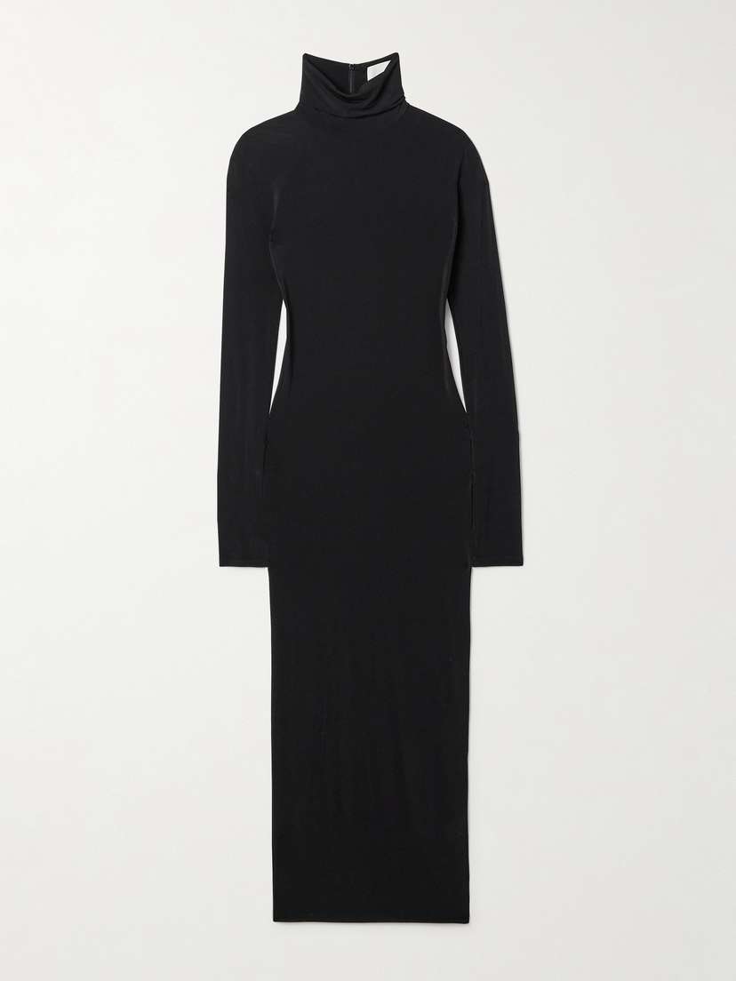 Isabel Marant Vanessa Stretch-jersey Turtleneck Midi Dress