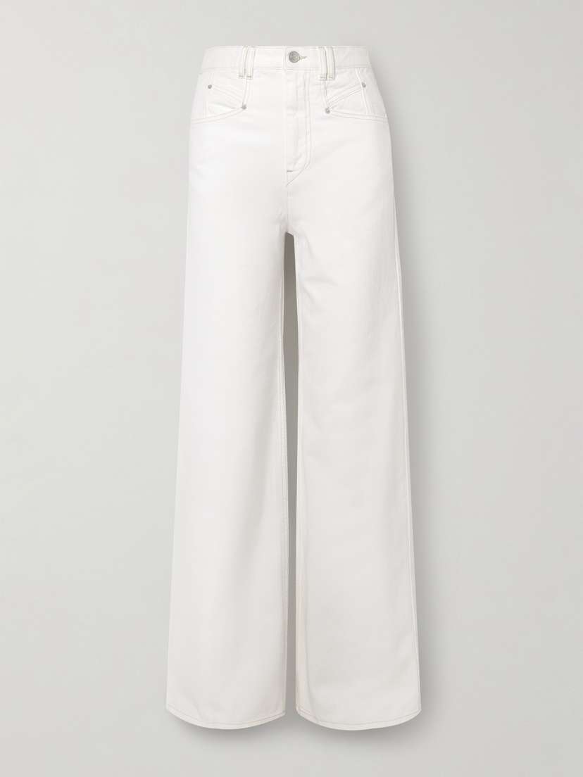 Isabel Marant Lemony High-rise Wide-leg Jeans