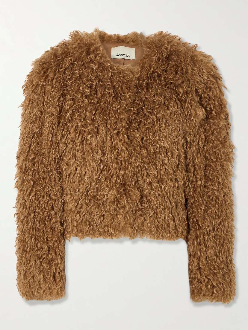 Isabel Marant Faustine Faux Fur Jacket