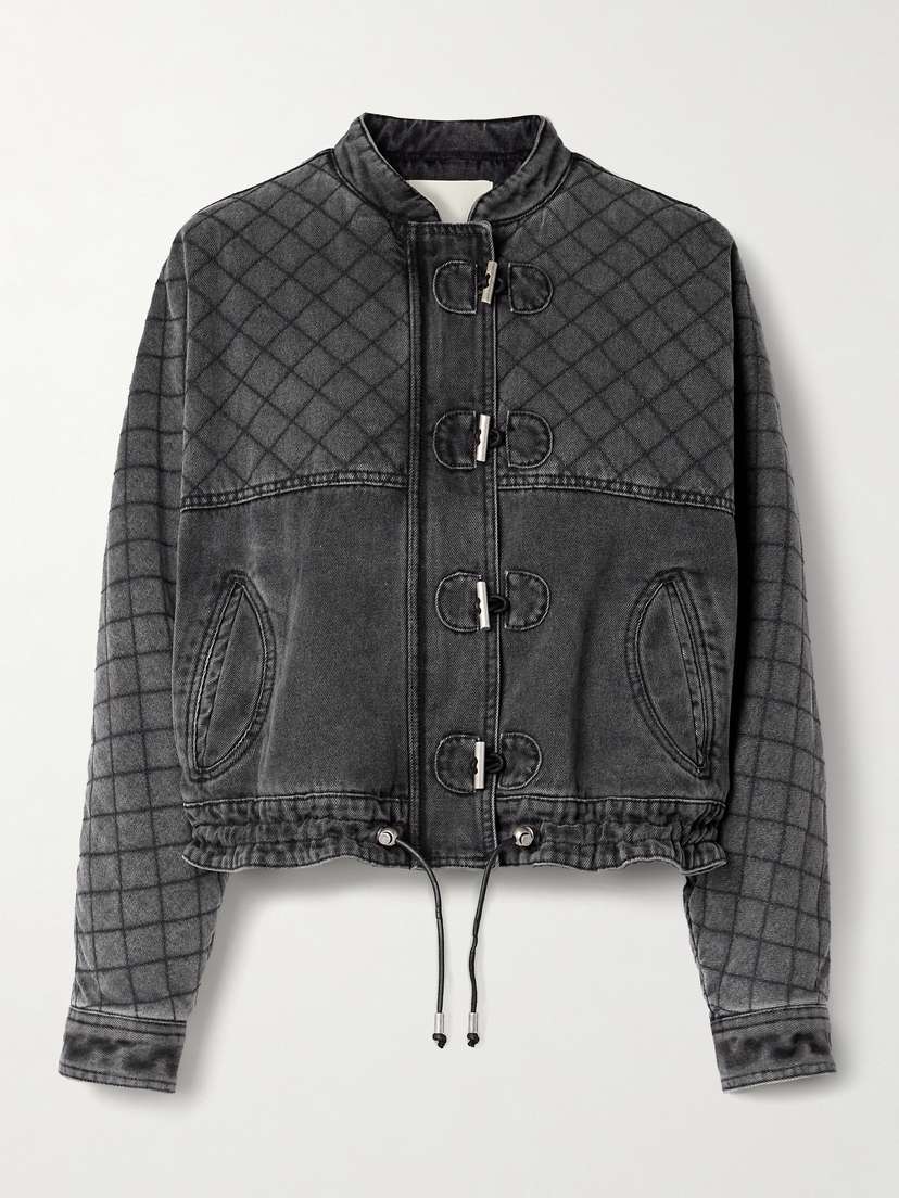 Isabel Marant Celiany Quilted Denim Jacket