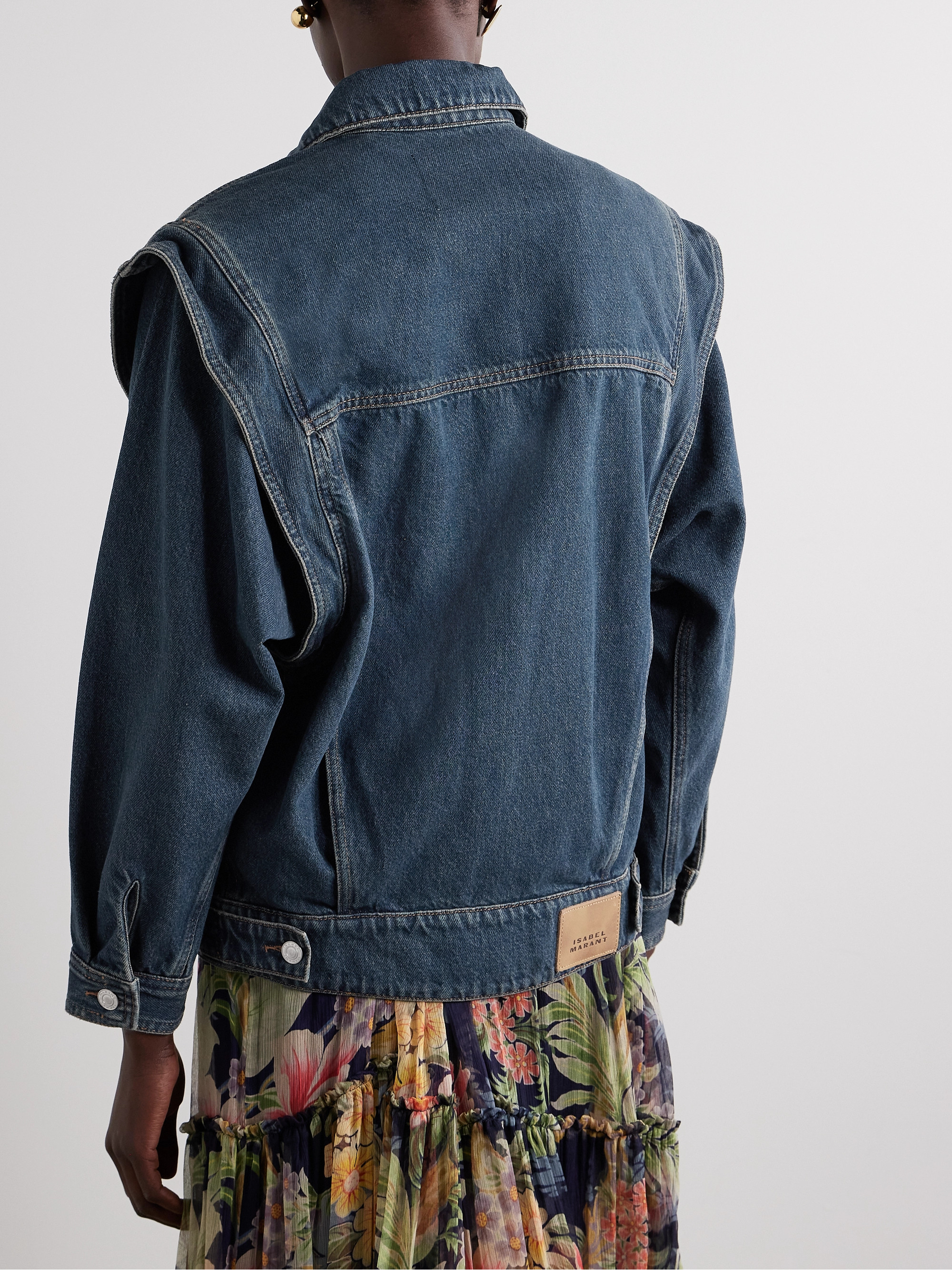 Isabel Marant Harmon convertible denim jacket thumbnail