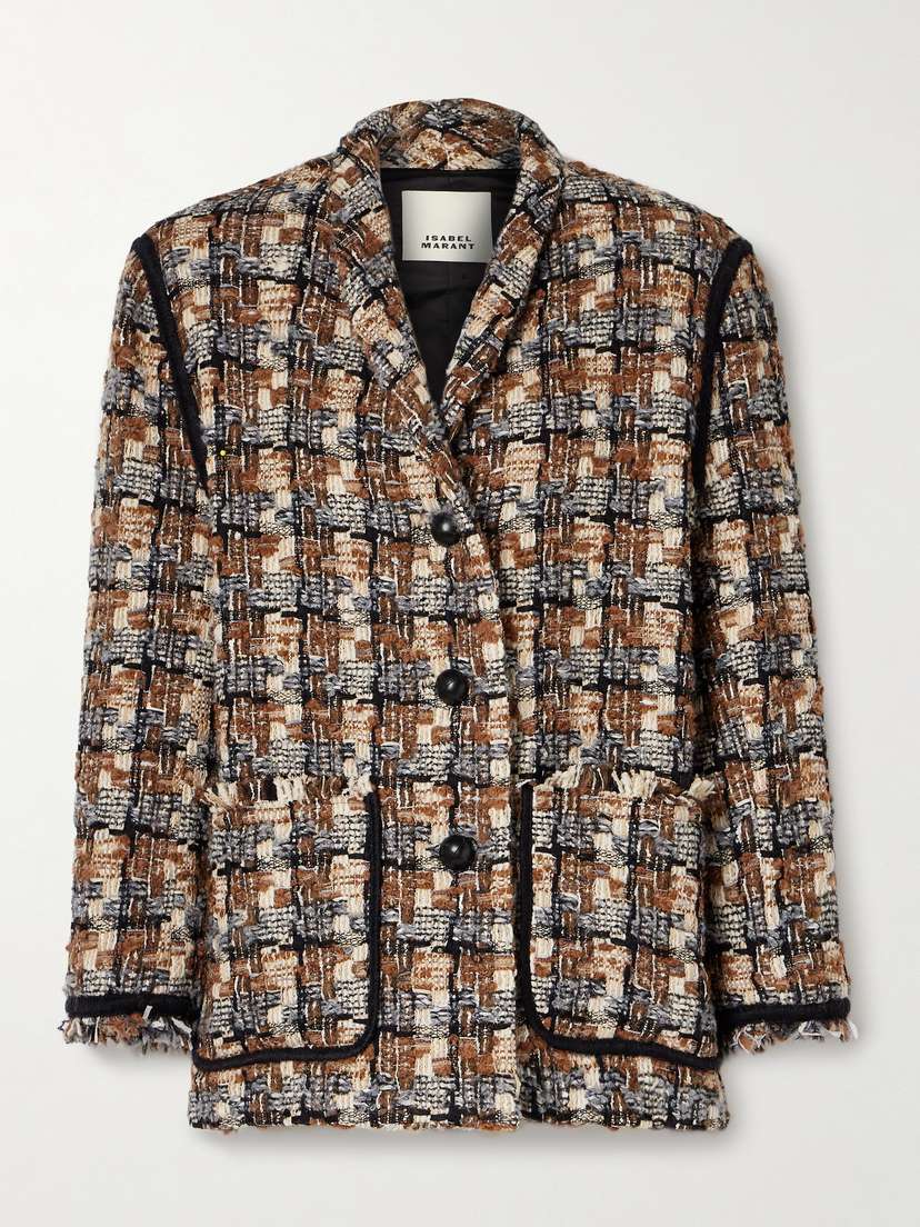 Isabel Marant Elanore Wool-blend Tweed Coat
