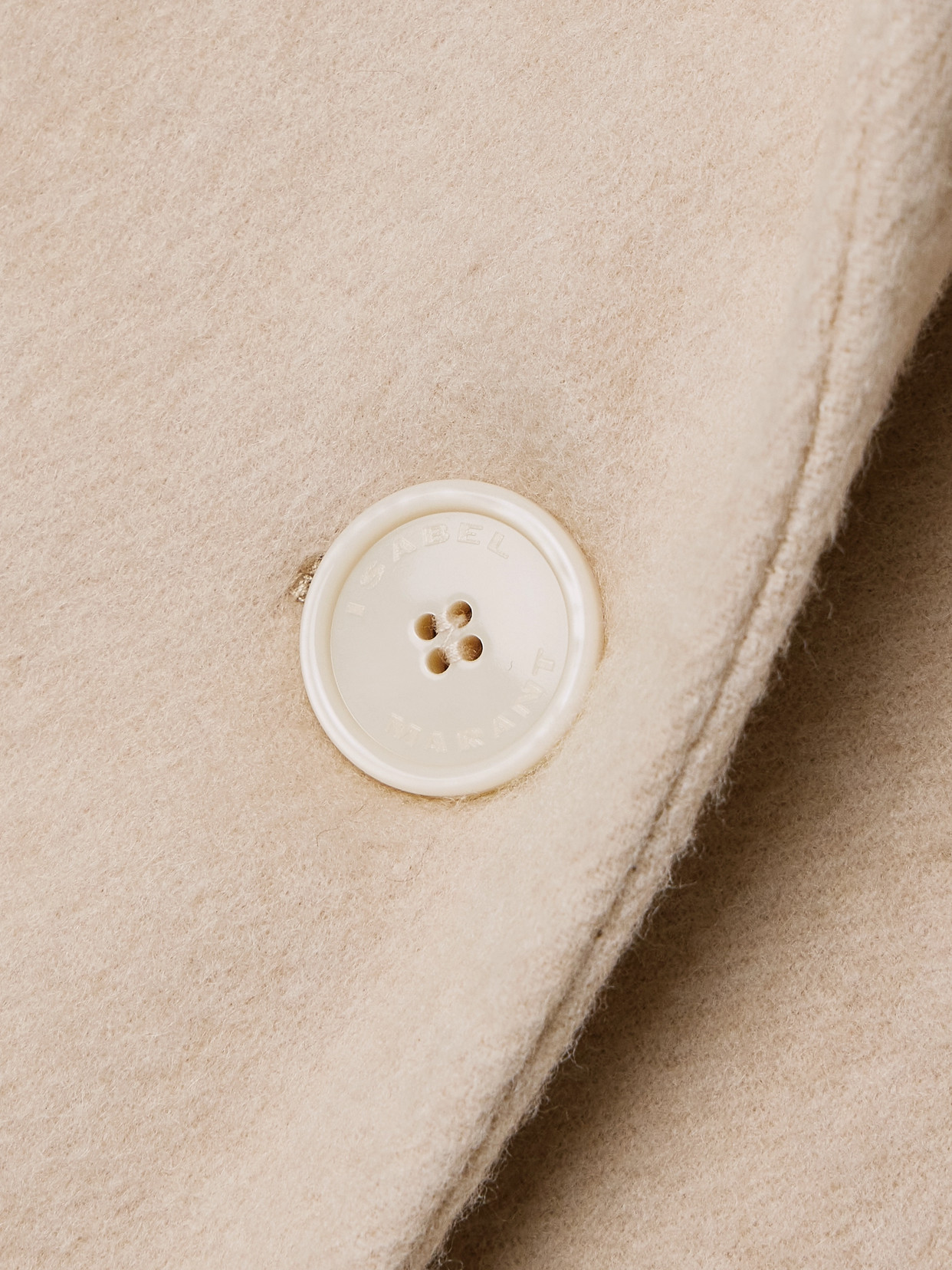 Isabel Marant Efezia Brushed Wool-blend Coat In Neutrals