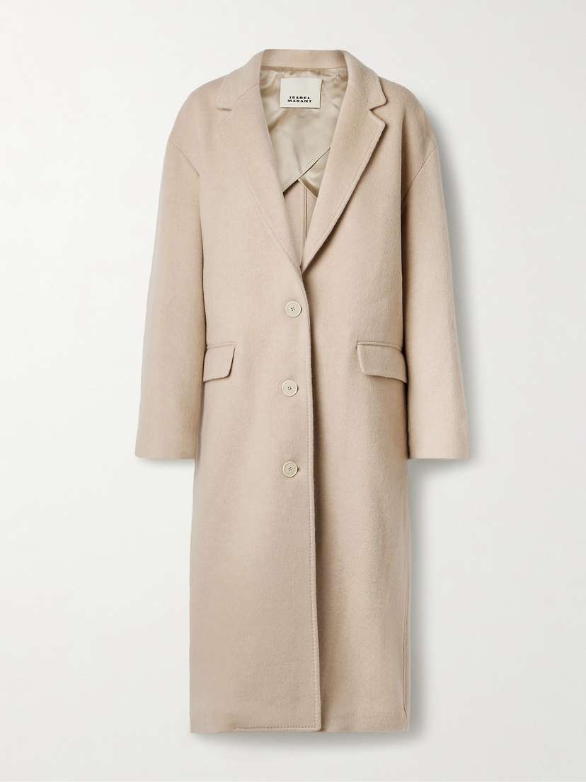 Isabel Marant Efezia Brushed Wool-blend Coat